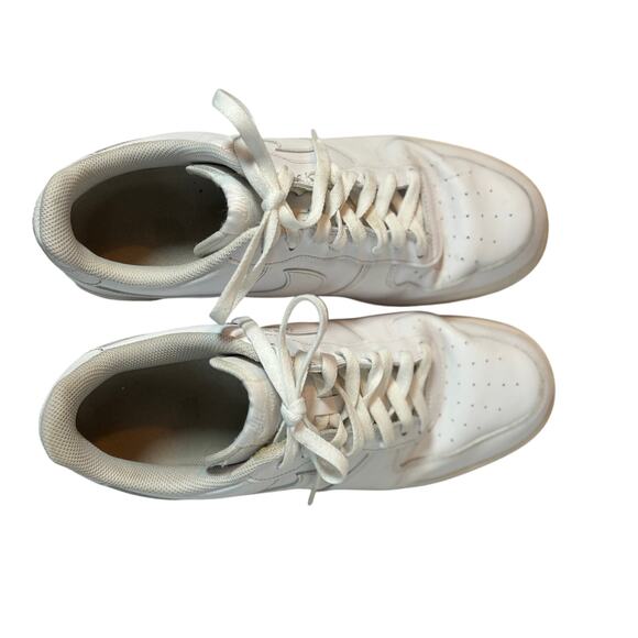 Nike Air Force 1 Low White Leather Sneakers Men’s Size 12 - Picture 4 of 9